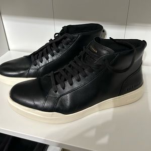 Size 11 - Leather Cole Haan Grand Crosscourt High-Top Sneaker